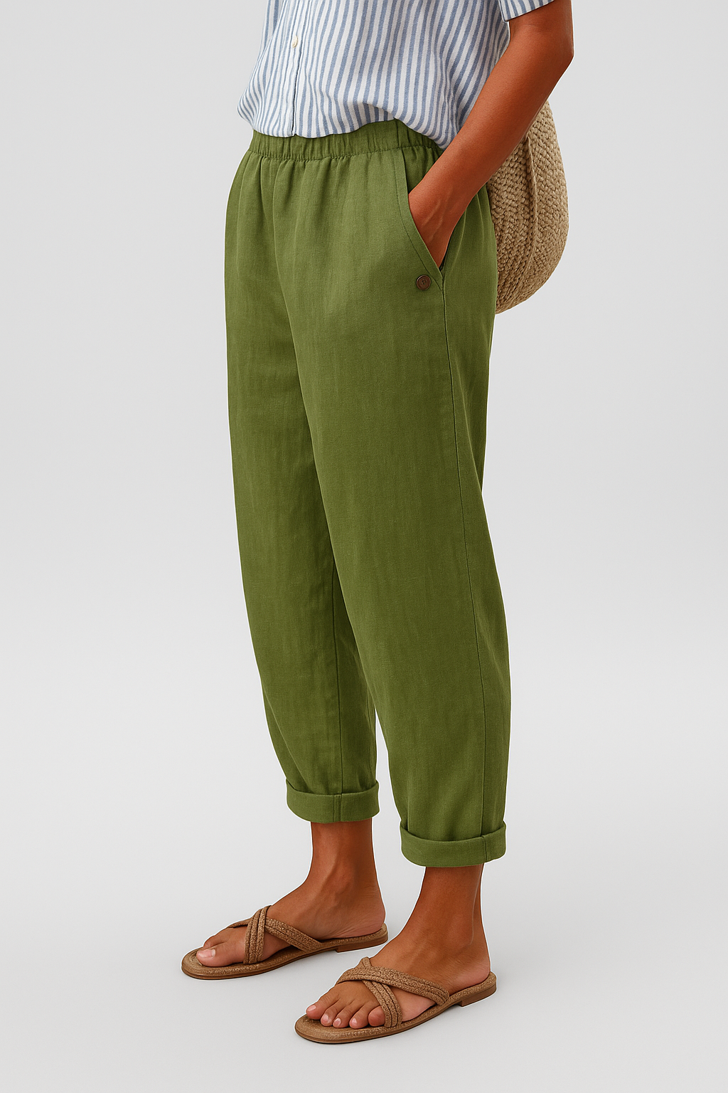Wanda Relaxed Linen Jogger Pants