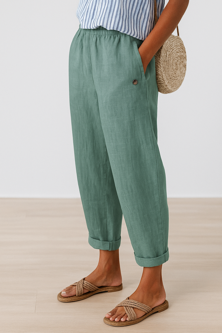 Wanda Relaxed Linen Jogger Pants