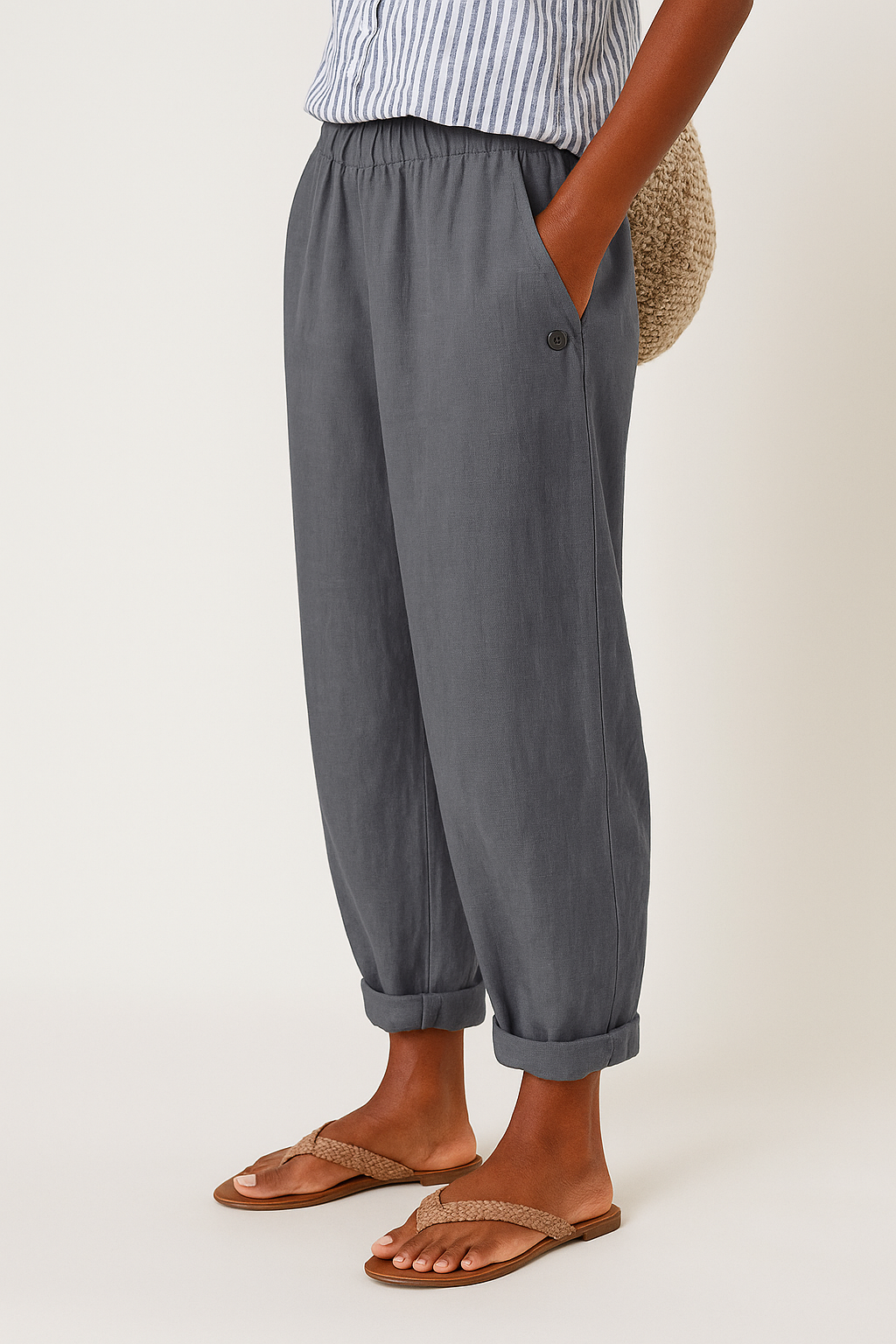 Wanda Relaxed Linen Jogger Pants