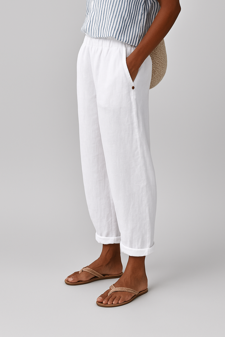 Wanda Relaxed Linen Jogger Pants