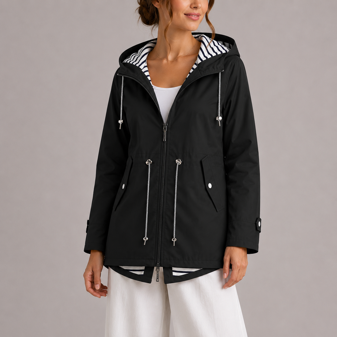 Ahlia Hooded Drawstring Jacket