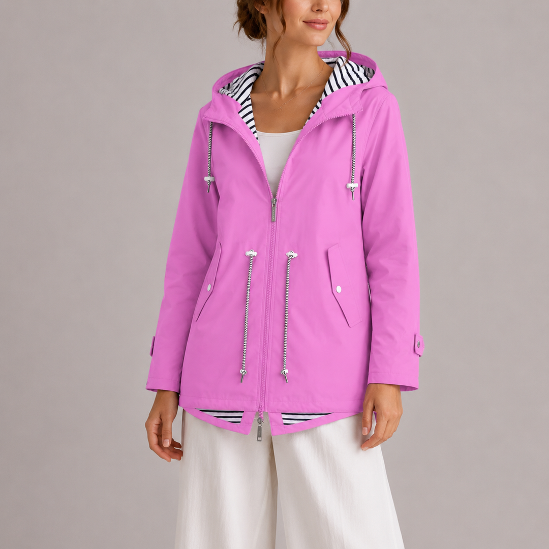 Ahlia Hooded Drawstring Jacket