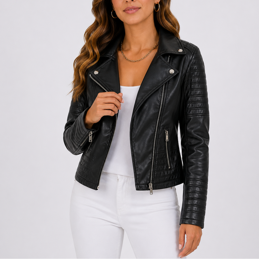 Carys Quilted Moto Jacket