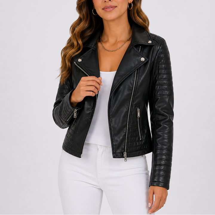 Carys Quilted Moto Jacket
