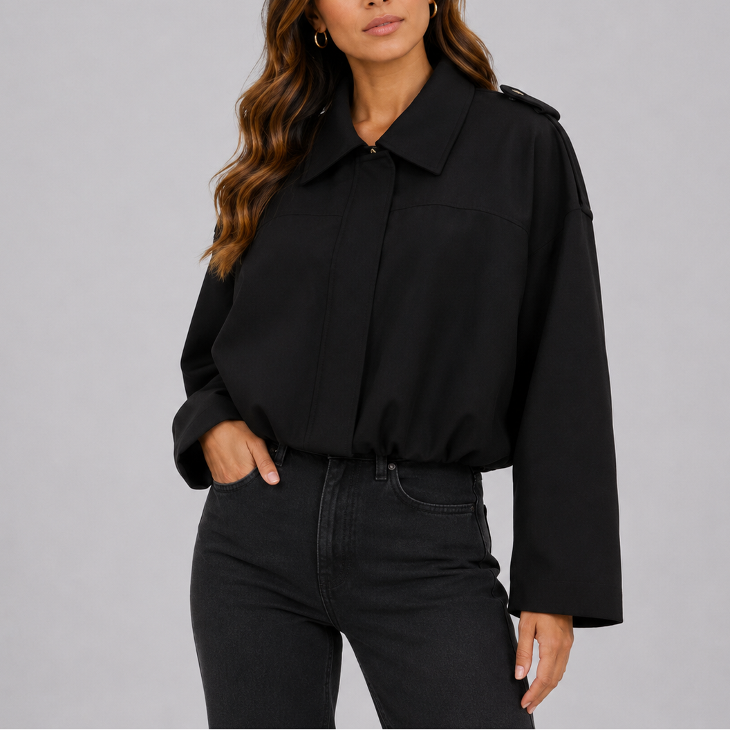 Latisha Cropped Utility Jacket