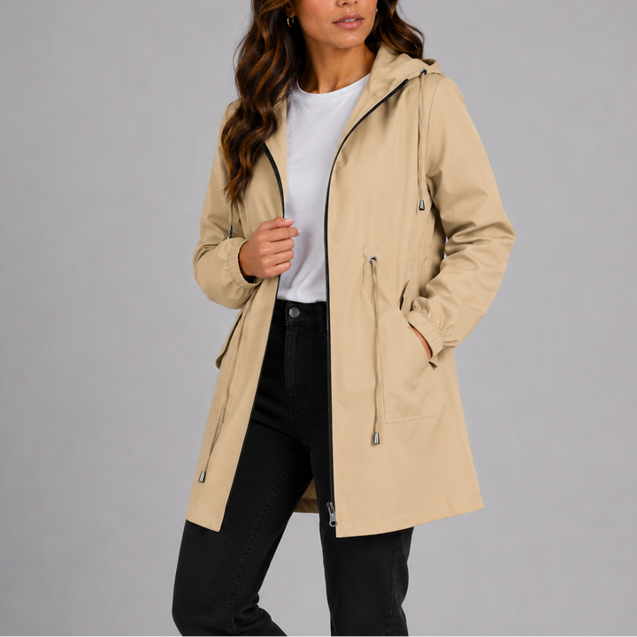 Letha Hooded Drawstring Parka Jacket