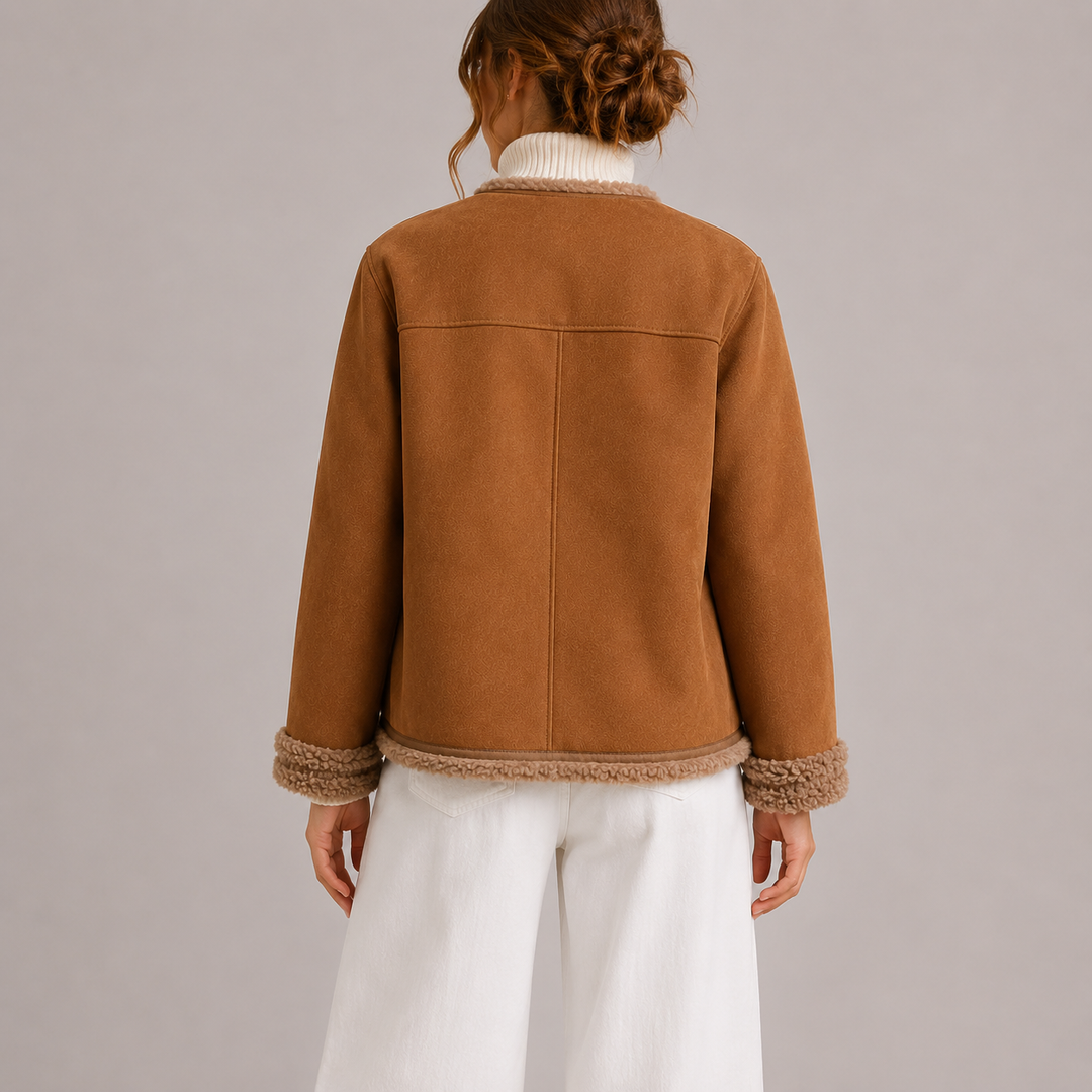 Yesica Shearling Trim Jacket