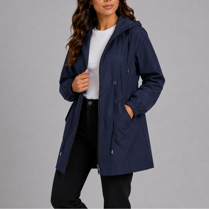 Letha Hooded Drawstring Parka Jacket