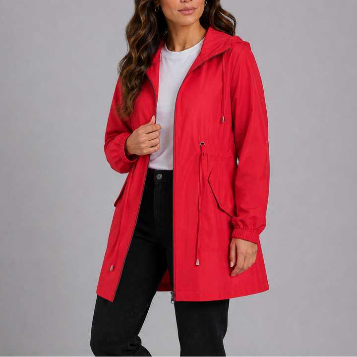 Letha Hooded Drawstring Parka Jacket