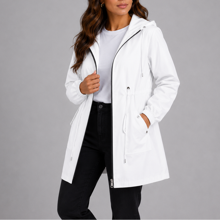 Letha Hooded Drawstring Parka Jacket