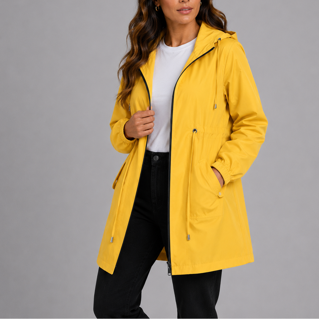 Letha Hooded Drawstring Parka Jacket