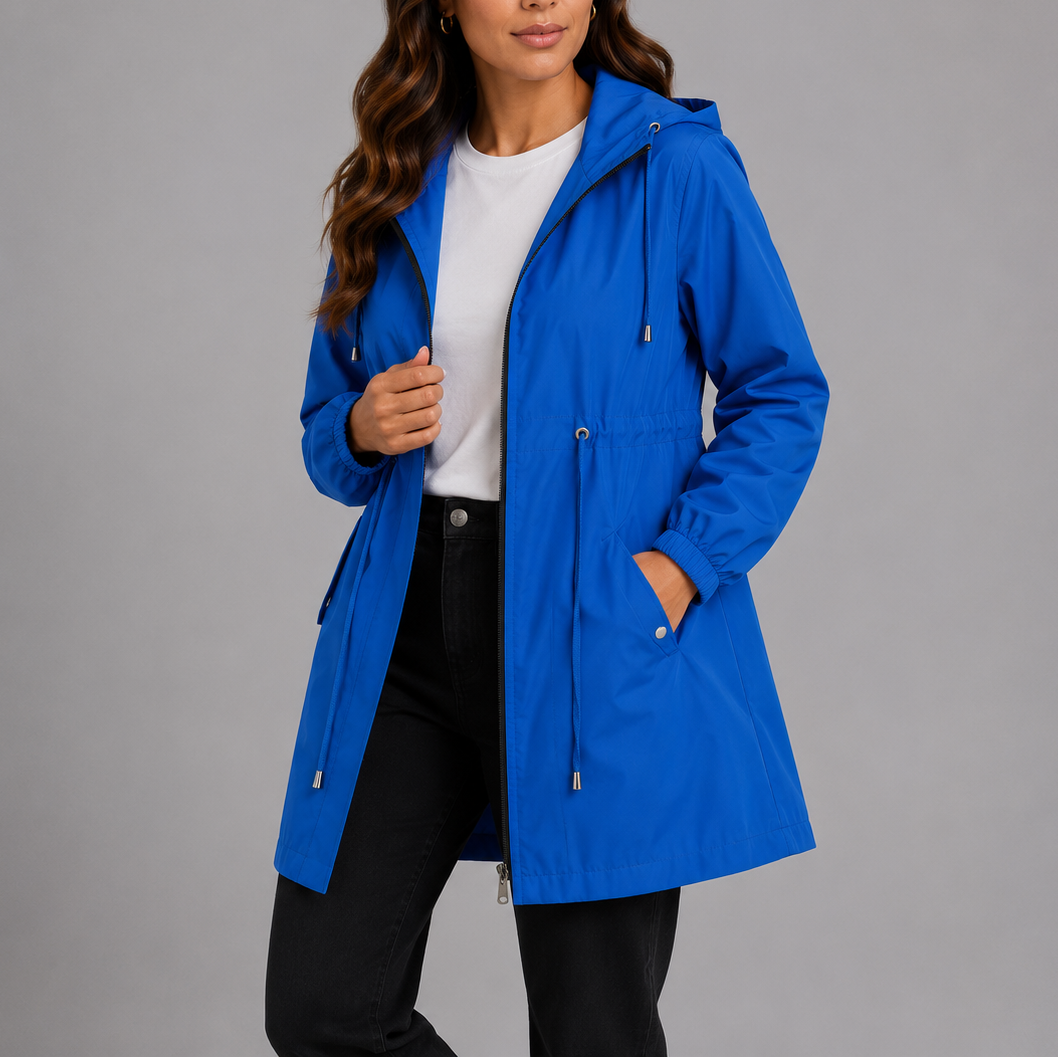 Letha Hooded Drawstring Parka Jacket