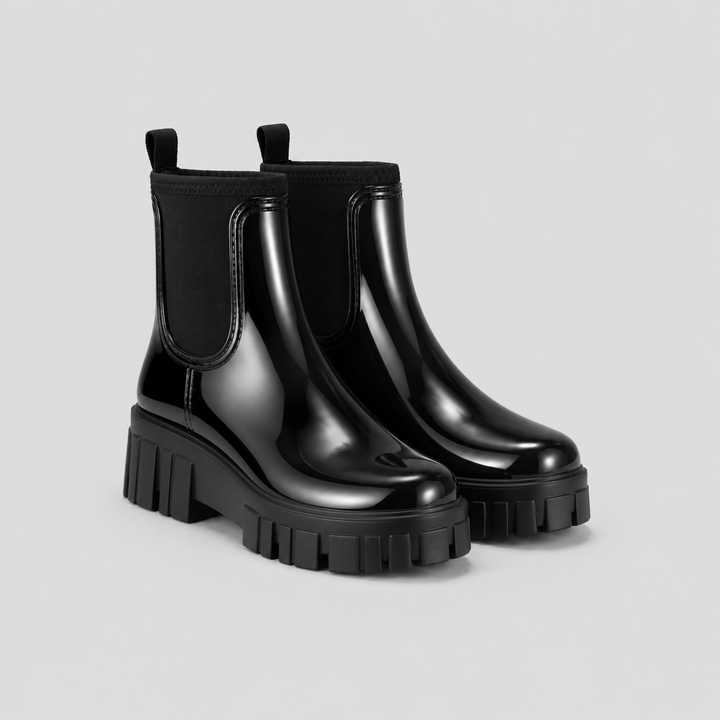 Soleil Chunky Chelsea Ankle Boots