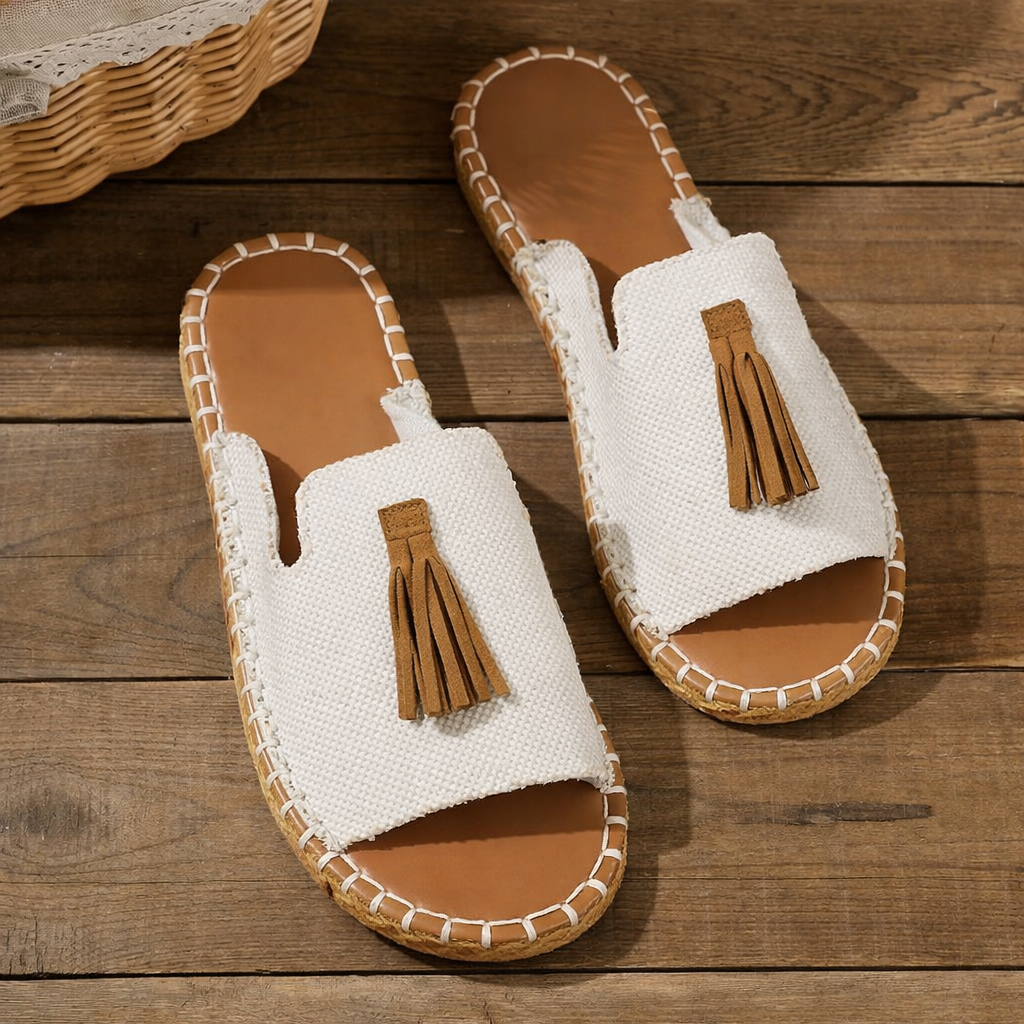 Robin Nomad Tassel Slide Sandals
