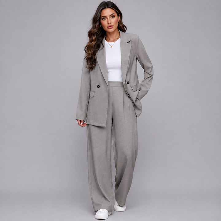 Josette Relaxed Blazer Wide Leg Trouser Set