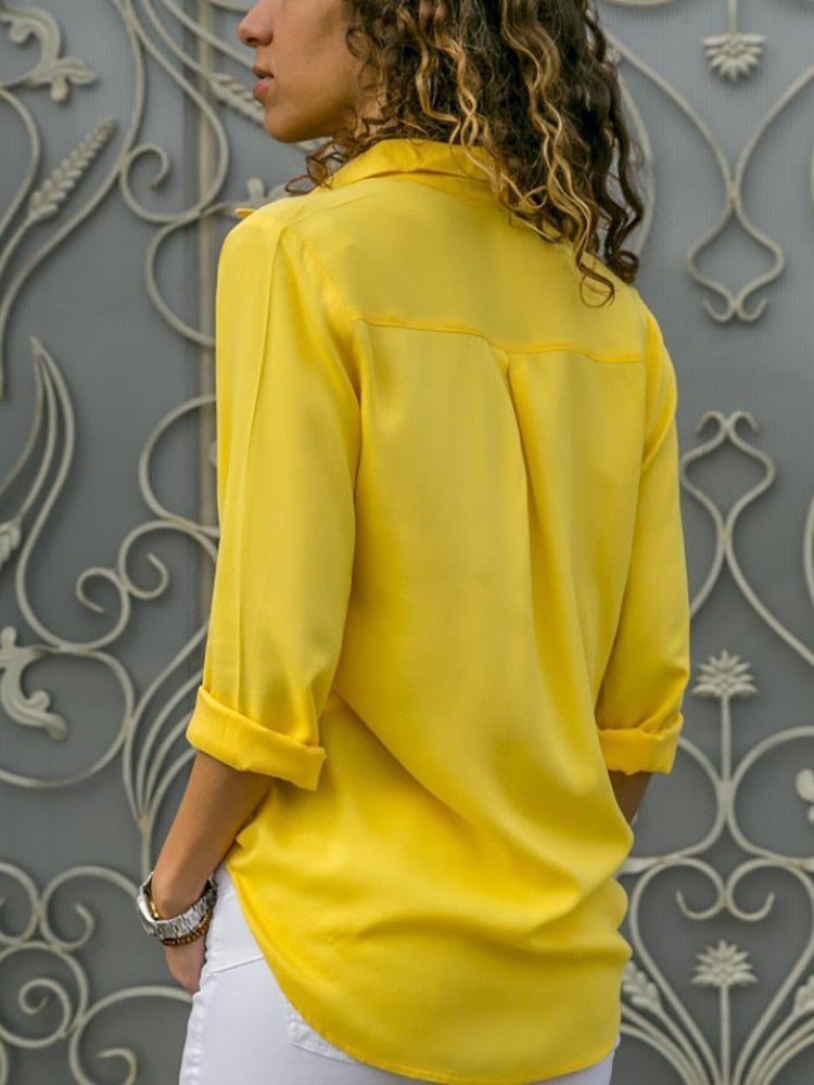 Ziva Roll Sleeve Utility Blouse