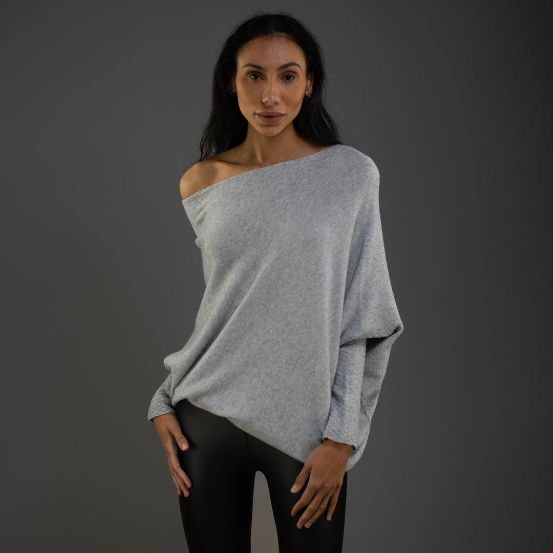 Yllana Off-Shoulder Batwing Sweater