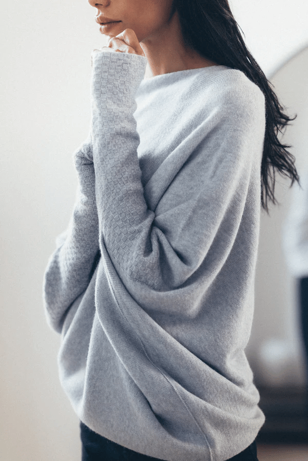 Yllana Off-Shoulder Batwing Sweater