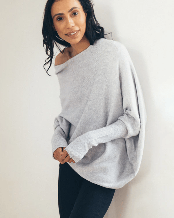 Yllana Off-Shoulder Batwing Sweater