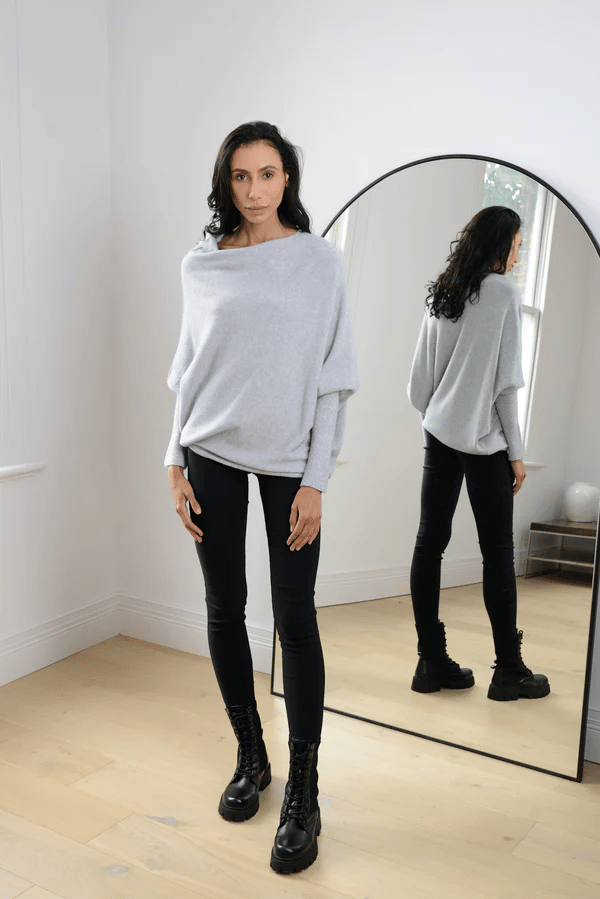Yllana Off-Shoulder Batwing Sweater
