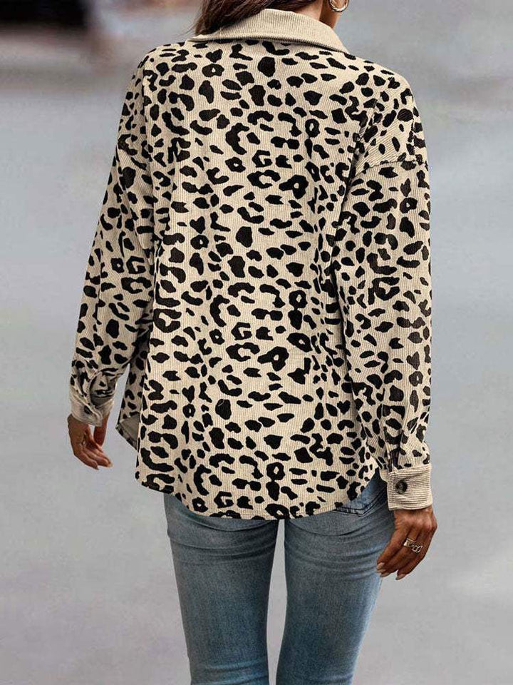 Alora Leopard Print Longline Shacket