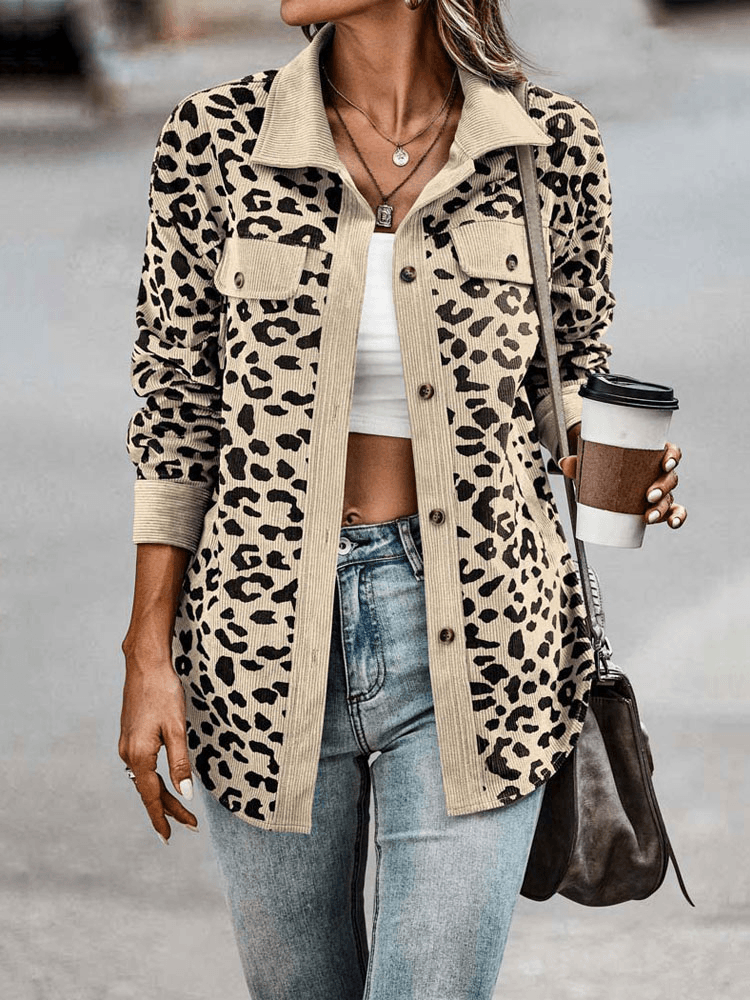Alora Leopard Print Longline Shacket