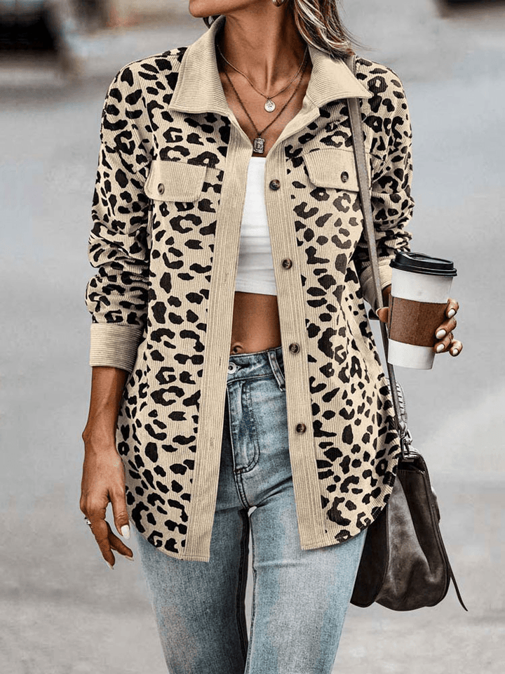 Alora Leopard Print Longline Shacket