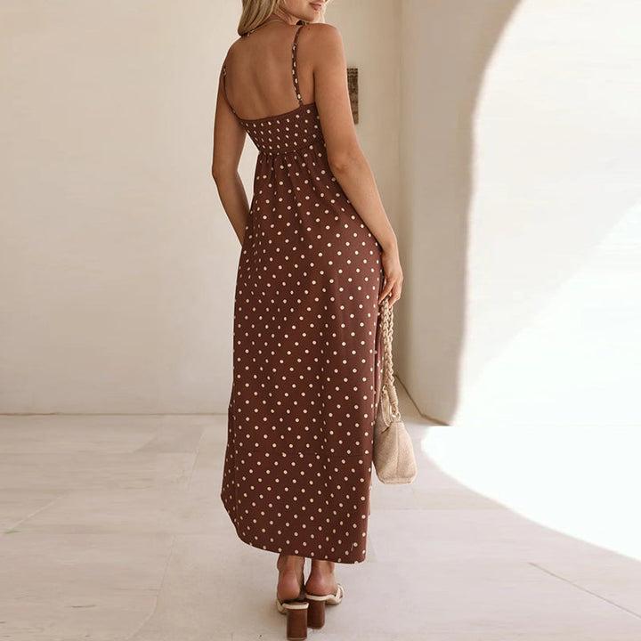 Teegan Polka Dot Maxi Dress