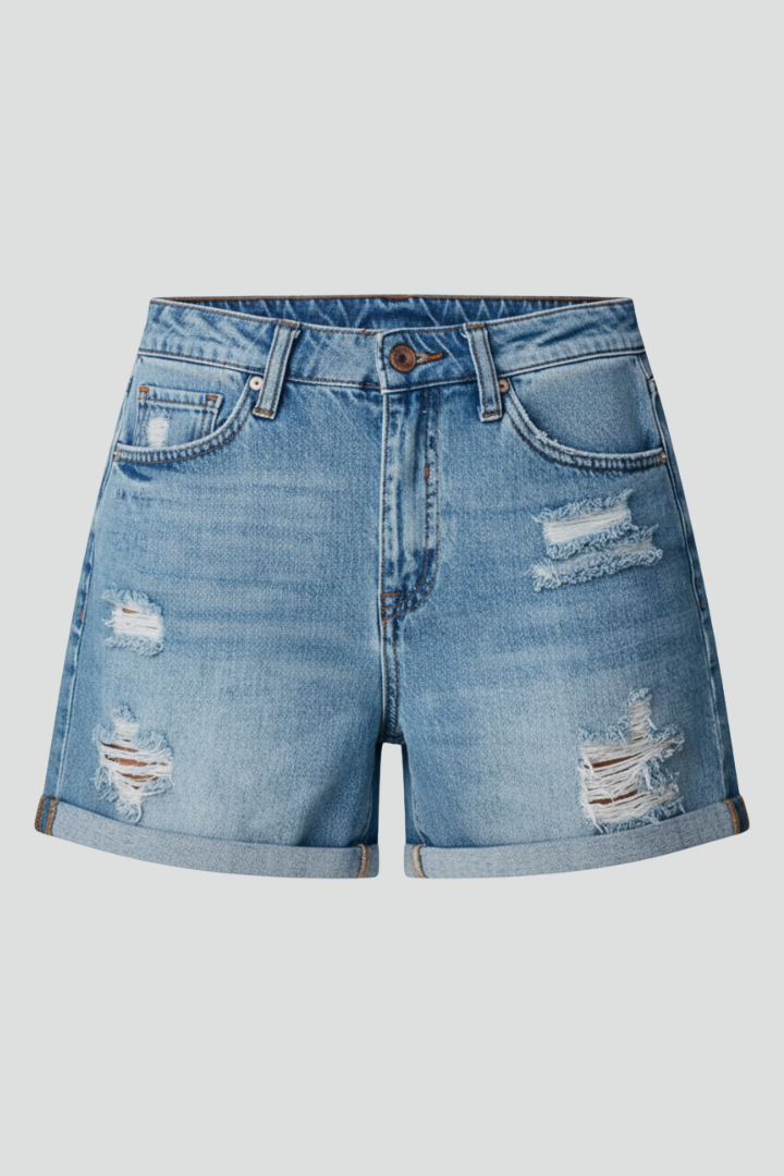 Charlotte Vintage Frayed Denim Shorts