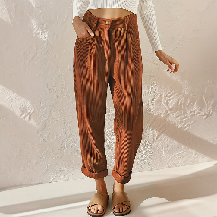 Eileen Pleated Tapered Pants