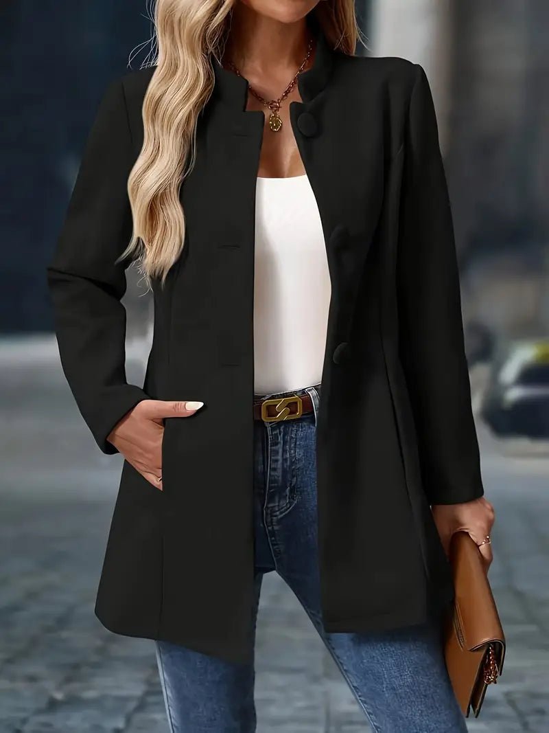 Vien Open-Front Longline Blazer