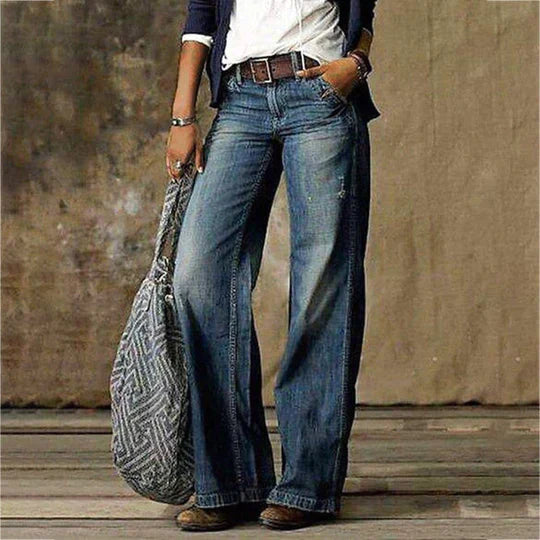 River Wide Leg Denim Jeans