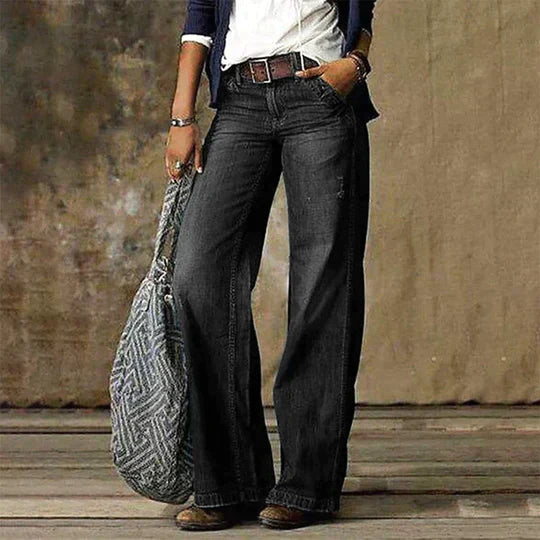 River Wide Leg Denim Jeans