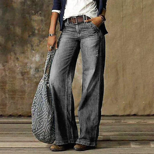 River Wide Leg Denim Jeans