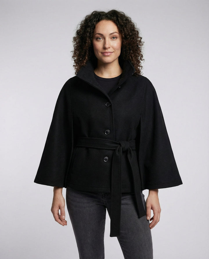 Grania Belted Cape Jacket