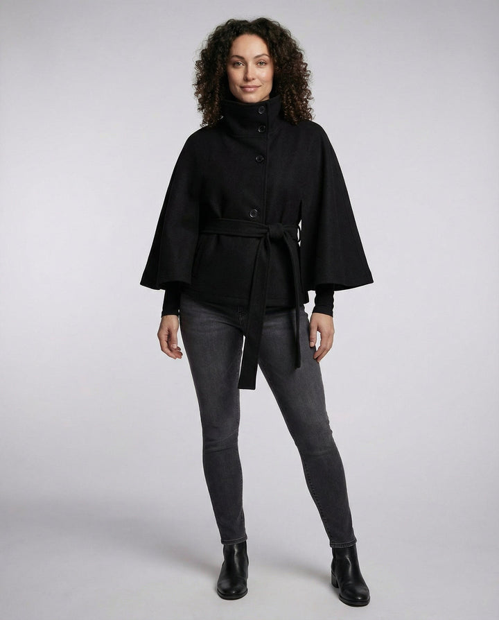 Grania Belted Cape Jacket