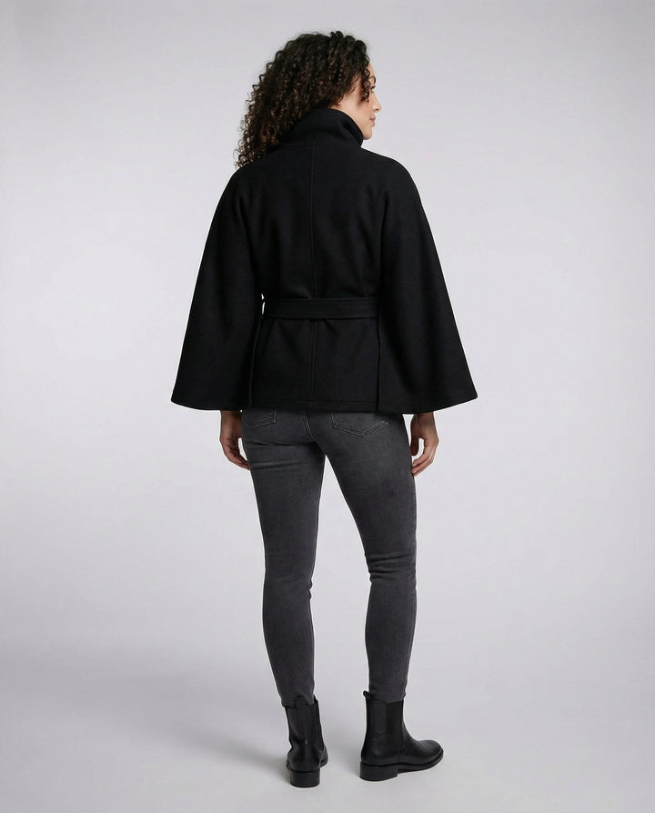 Grania Belted Cape Jacket
