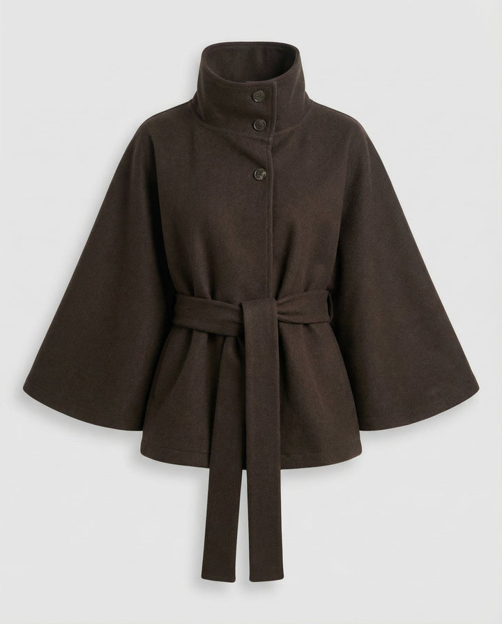 Grania Belted Cape Jacket