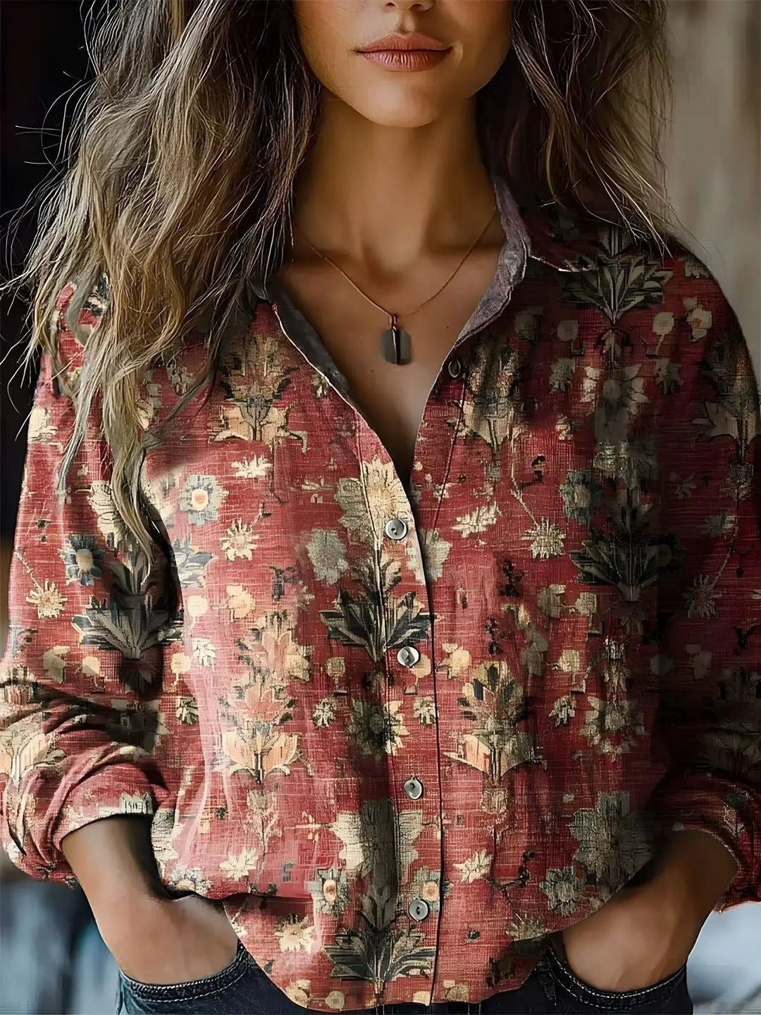 Judith Vintage Floral Blouse