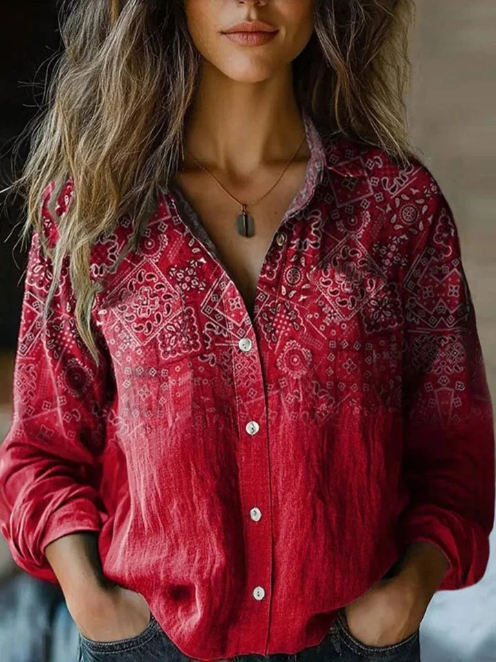 Judith Vintage Floral Blouse
