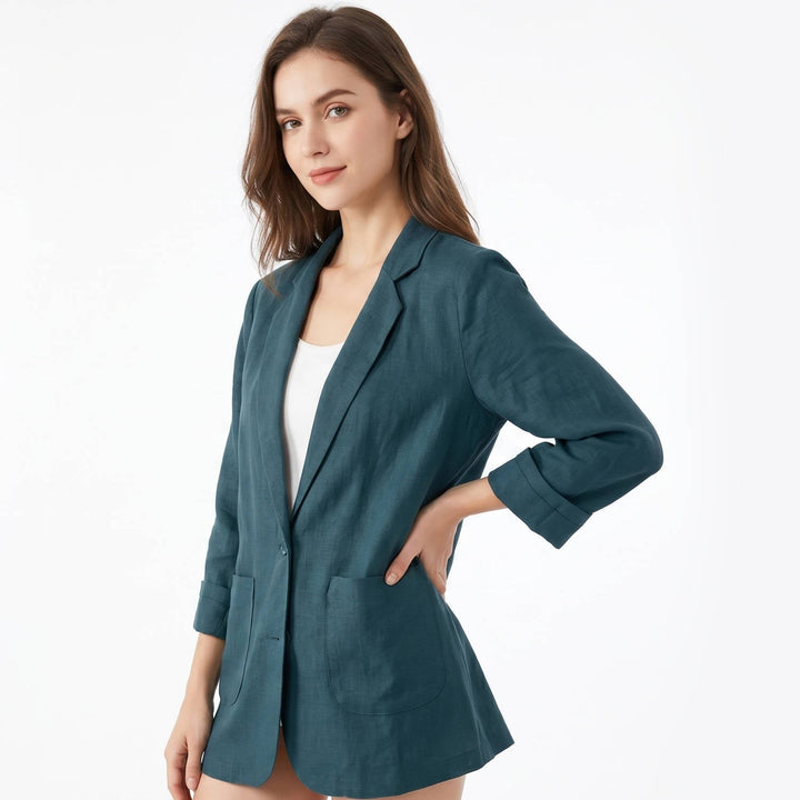 Raisa Relaxed Three Quarter Sleeve Blazer