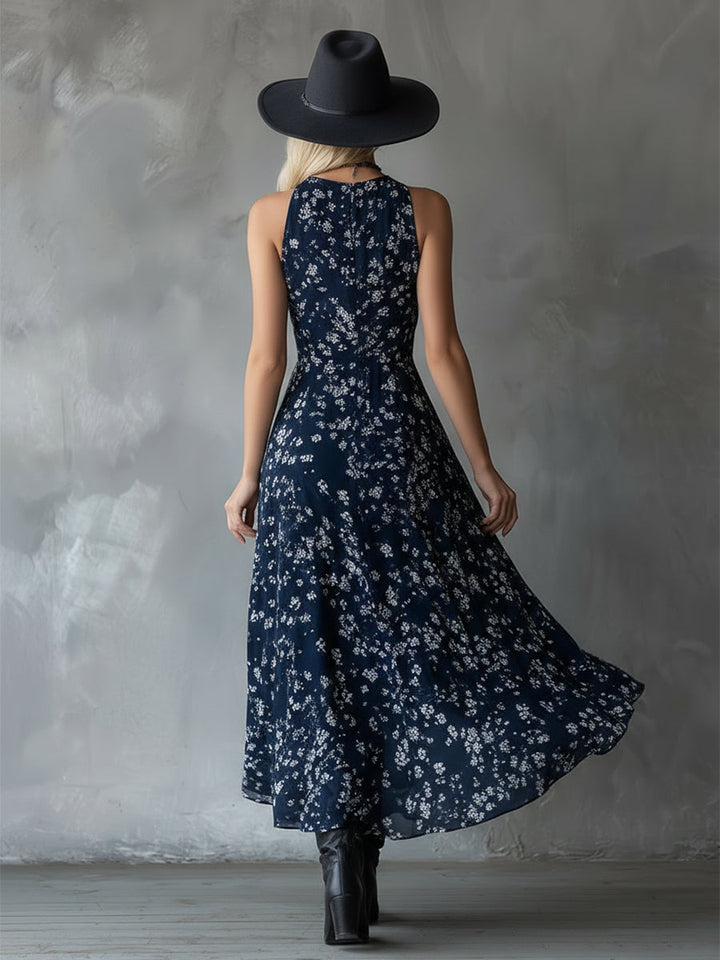 Nash Floral Halter Midi Dress