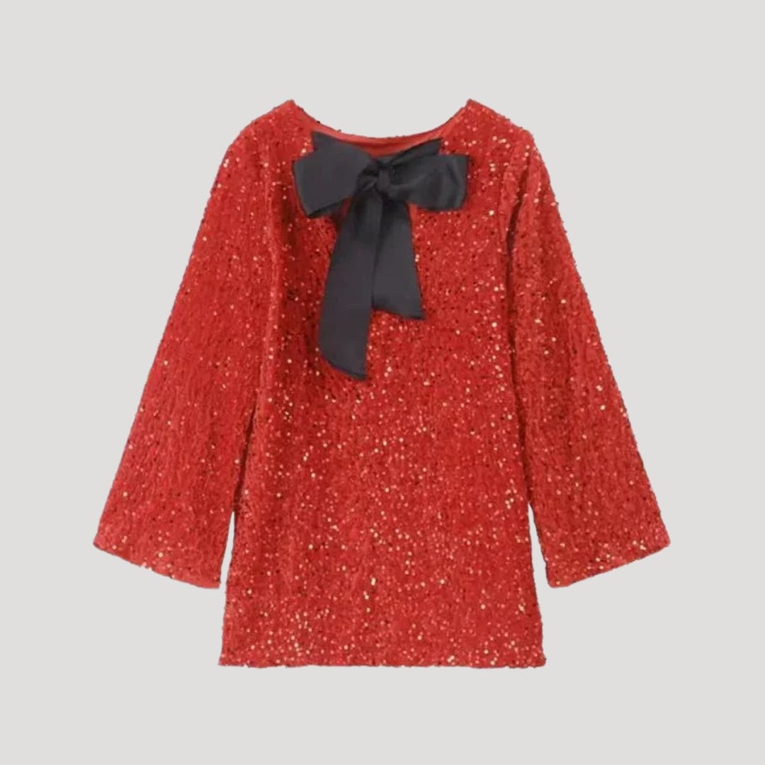 Liv Bow Detail Sequin Mini Dress