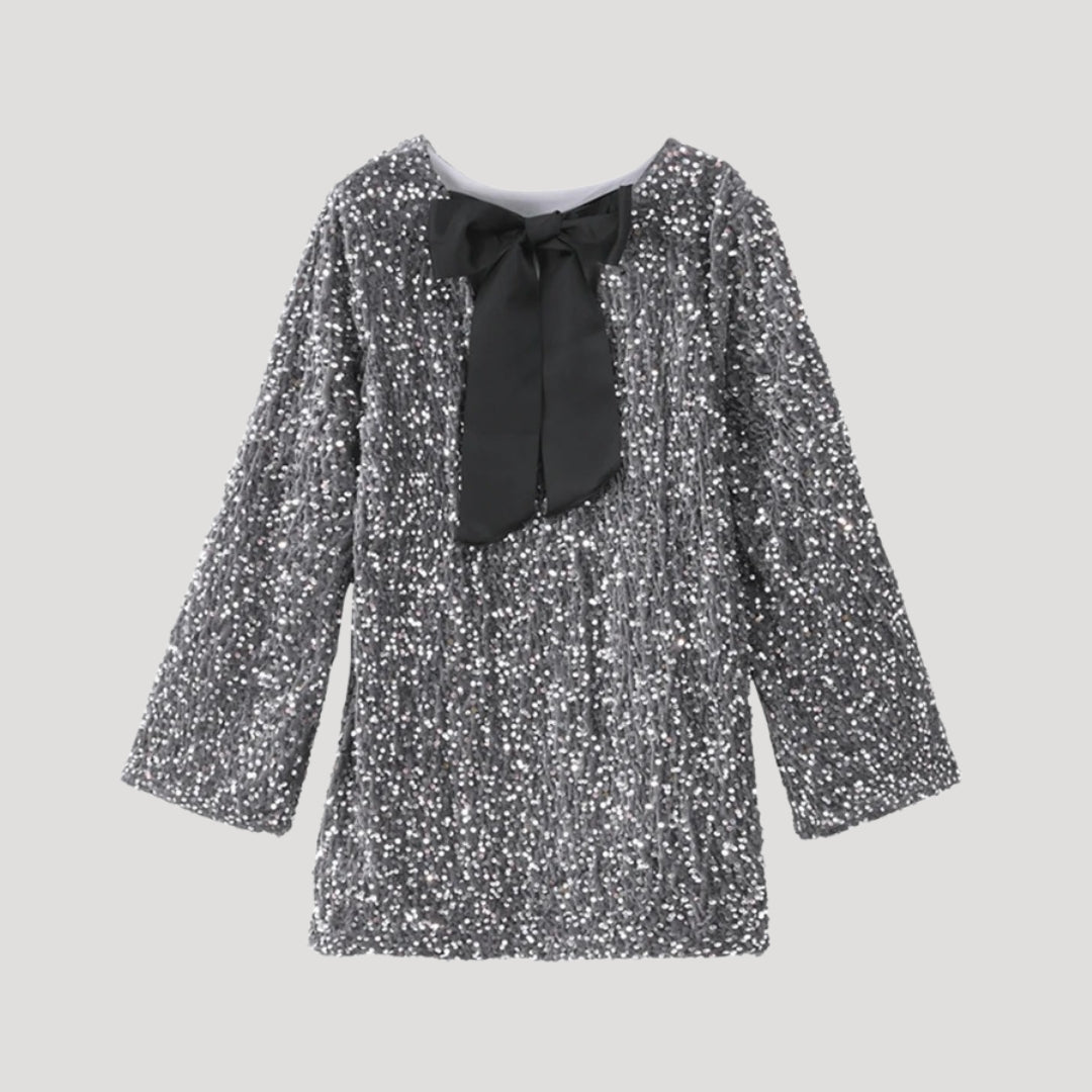 Liv Bow Detail Sequin Mini Dress