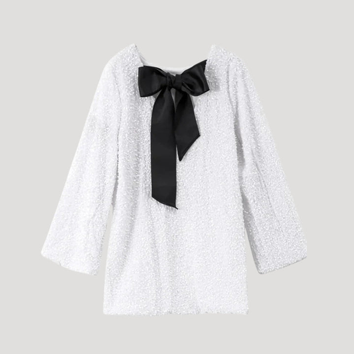 Liv Bow Detail Sequin Mini Dress