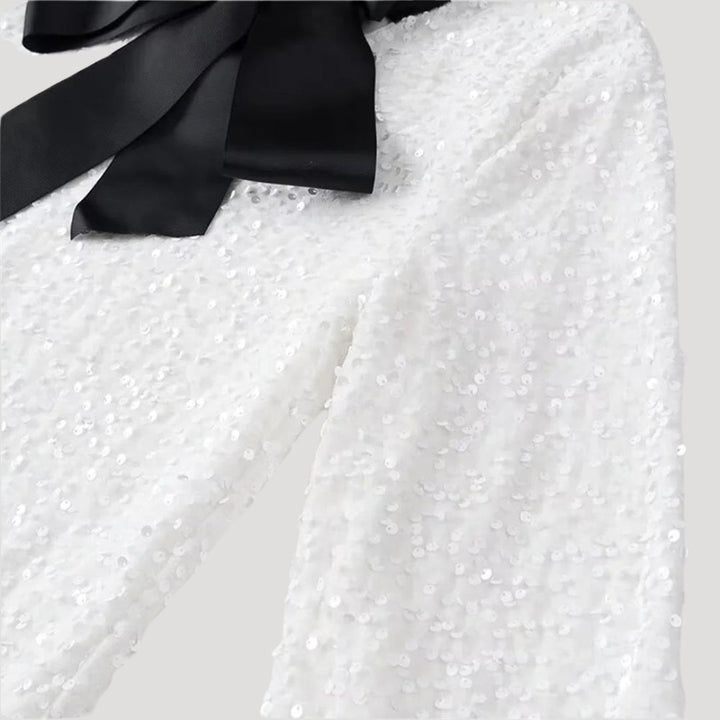 Liv Bow Detail Sequin Mini Dress