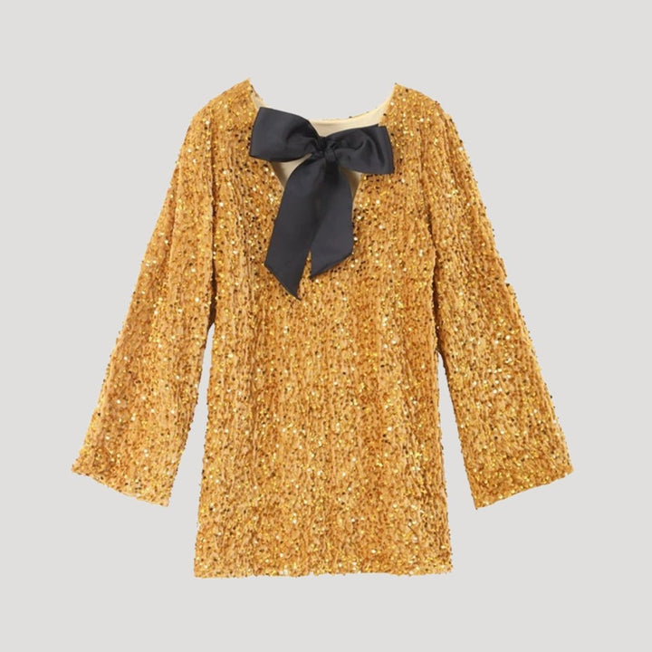 Liv Bow Detail Sequin Mini Dress
