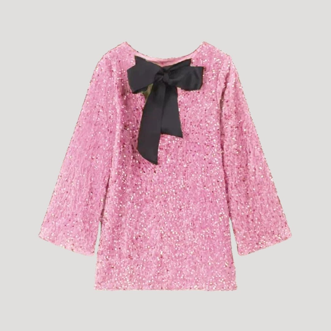 Liv Bow Detail Sequin Mini Dress