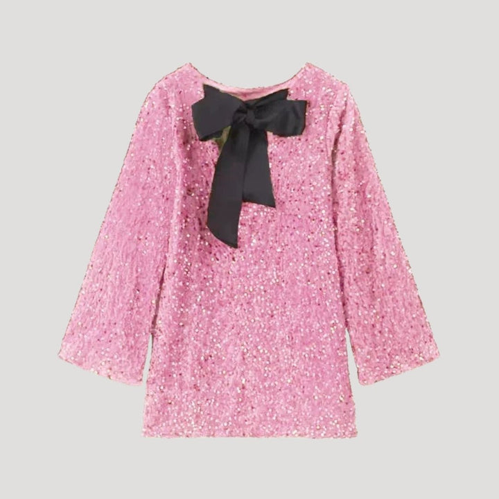 Liv Bow Detail Sequin Mini Dress
