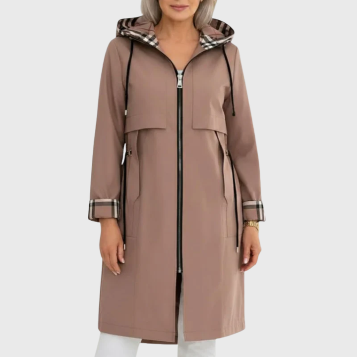 Delcie Hooded Longline Jacket
